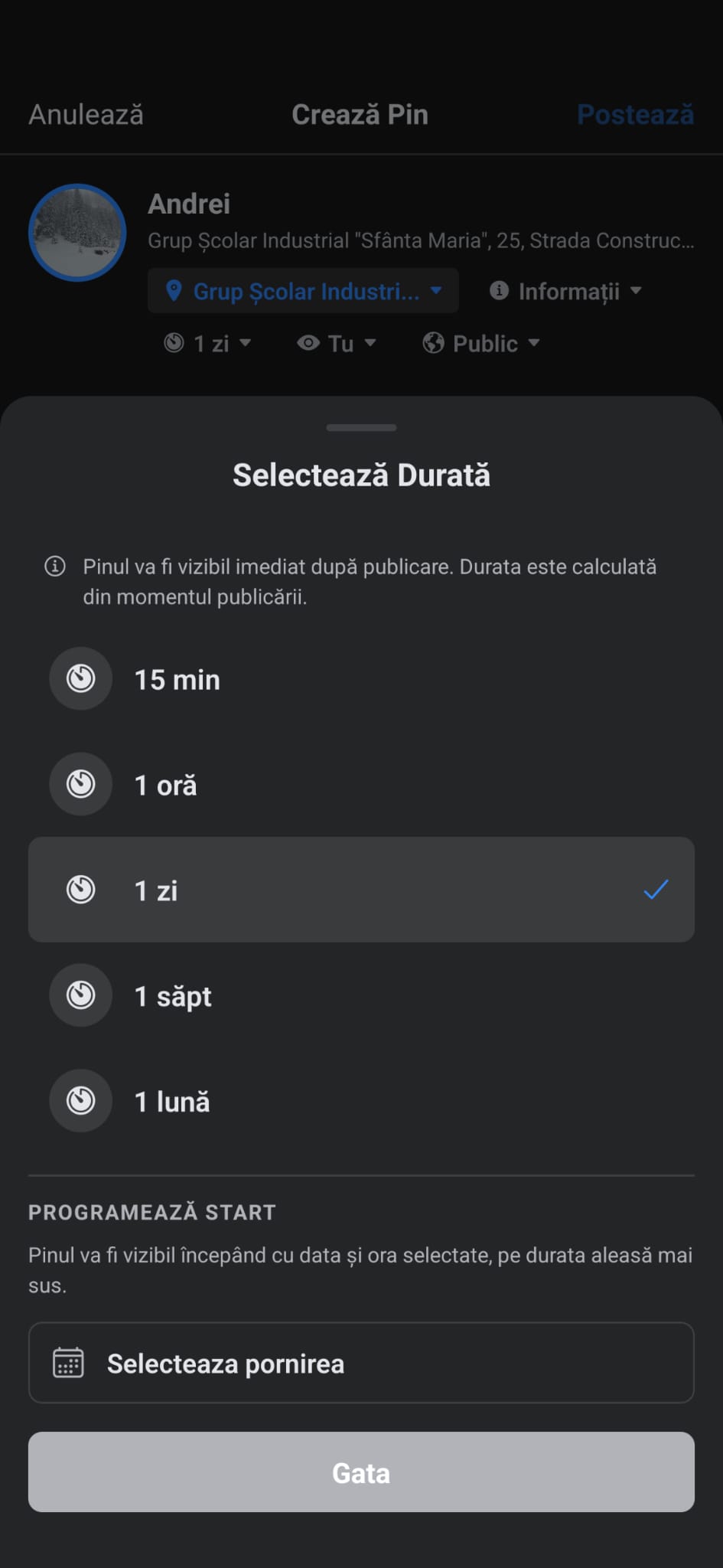 Urban app - dark mode