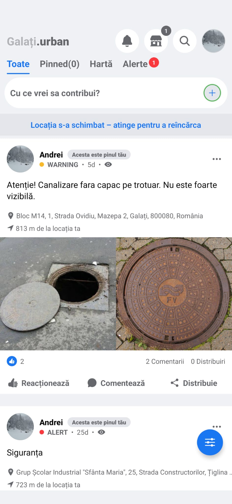 Urban app - light mode