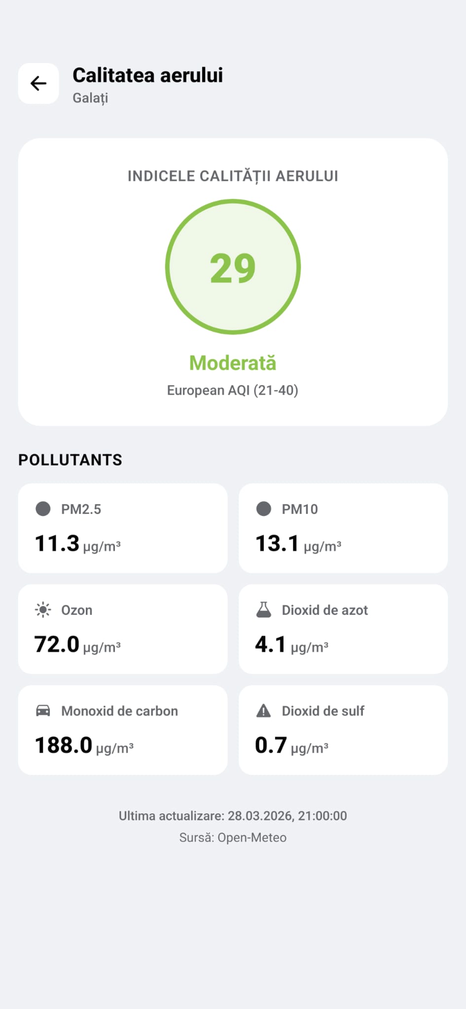 Urban app - light mode